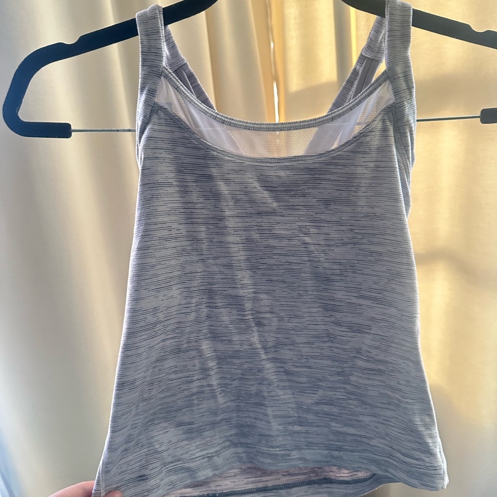 Lululemon Athletica Light Gray Tank Top